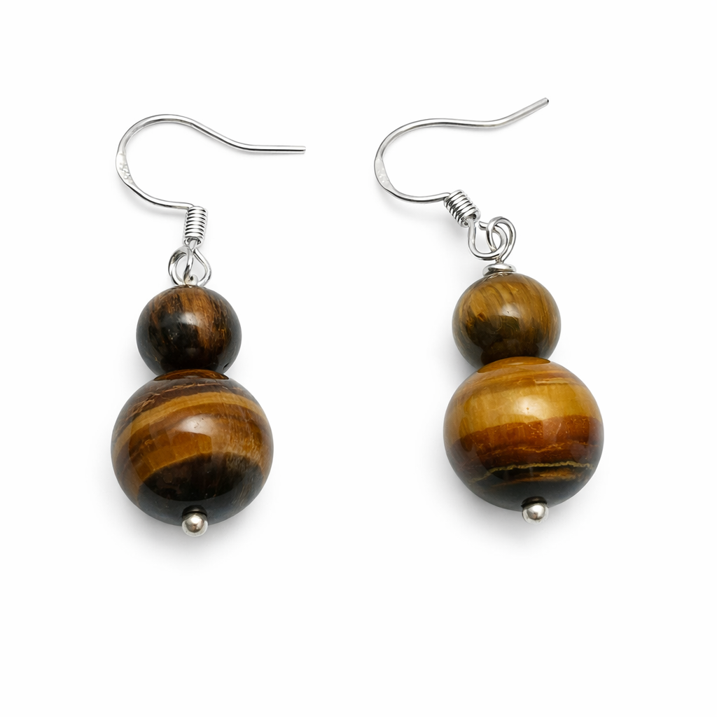 Natural tiger eyes Earrings