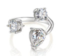 2ct Teardrop-Shaped CZ Stone  in 925 Sterling Silver