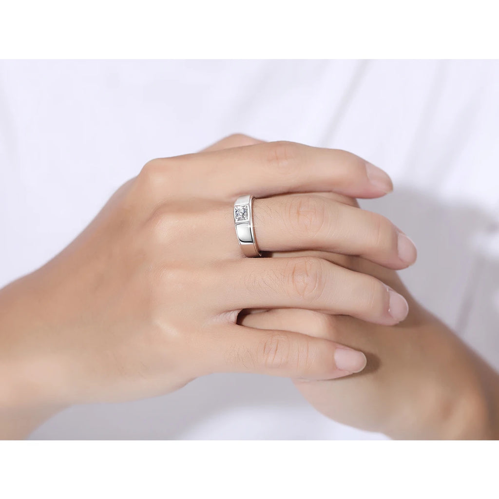 2ct DF Color Moissanite Rings