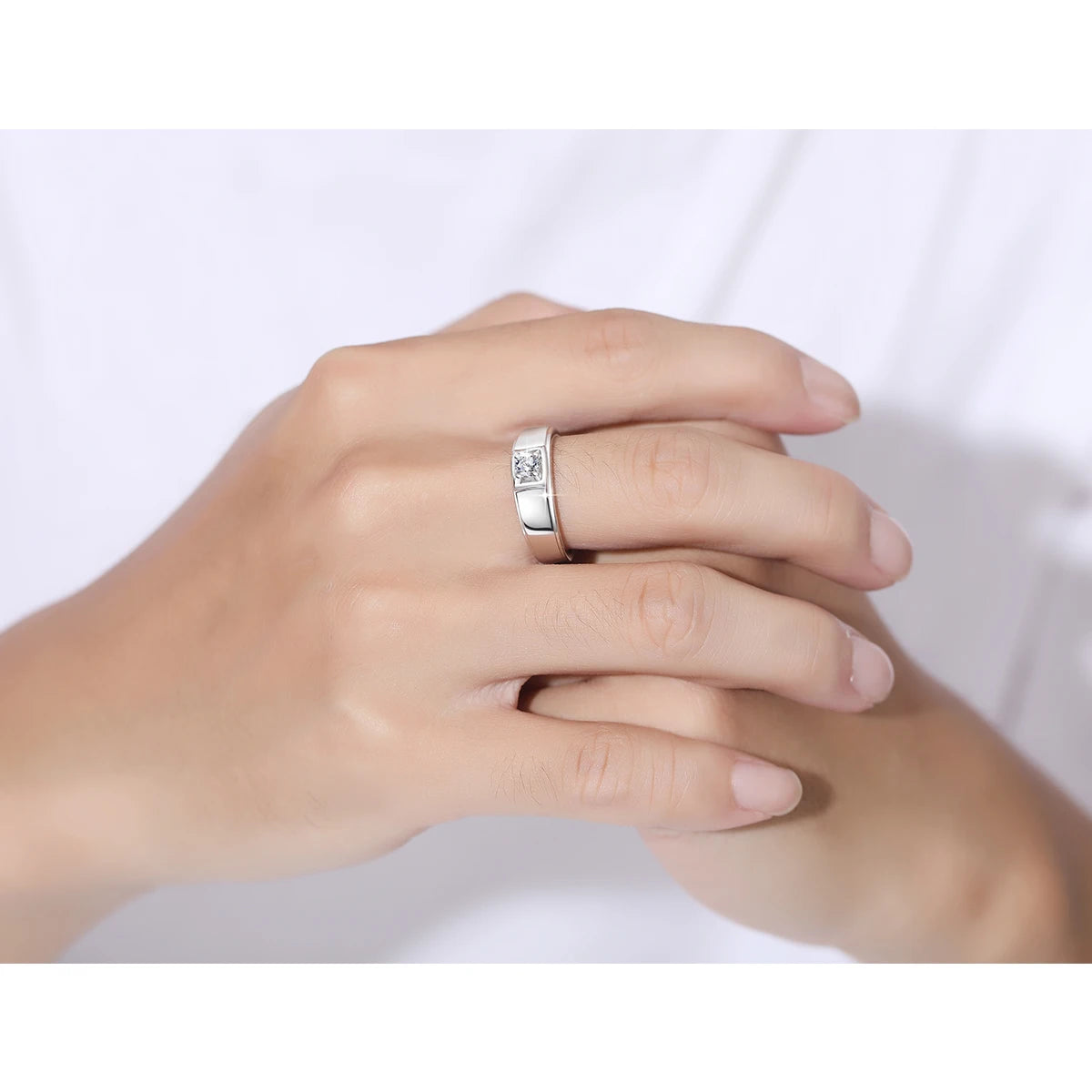 2ct DF Color Moissanite Rings
