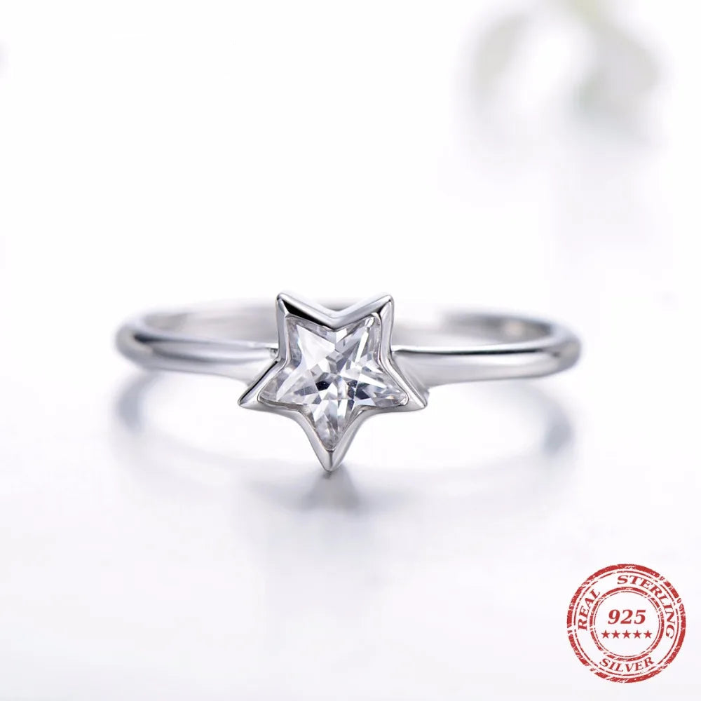 NEW Cubic Zirconia star ring.