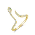 Snake Ring in 925 Sterling Silver.