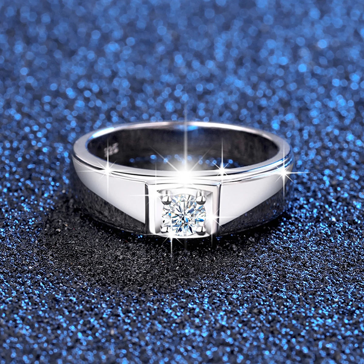 2ct DF Color Moissanite Rings
