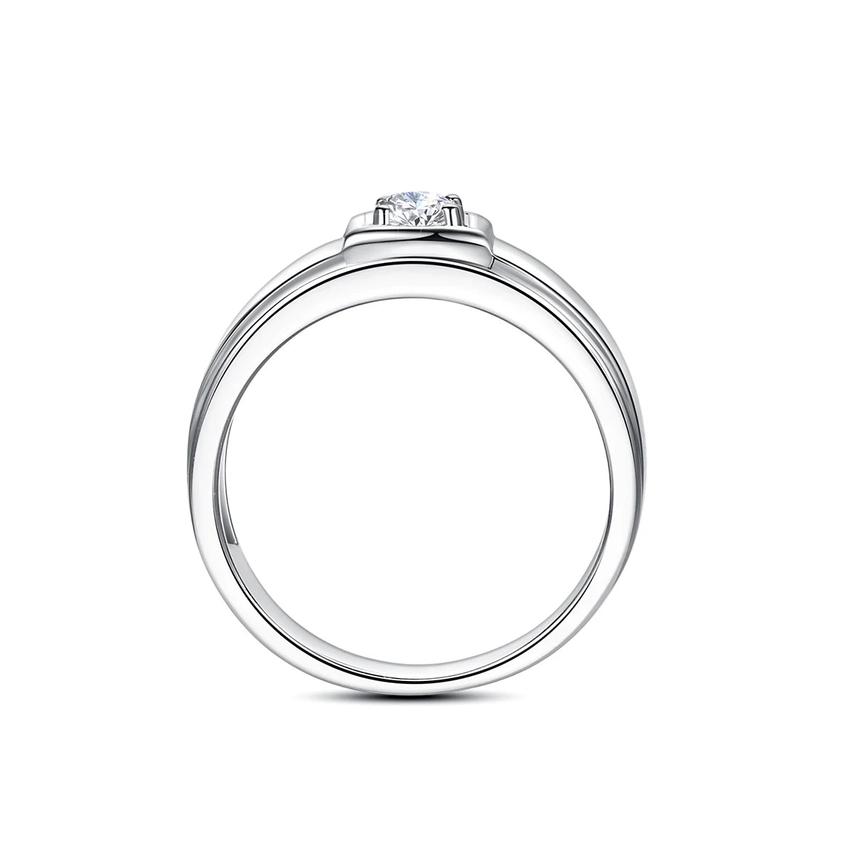 2ct DF Color Moissanite Rings