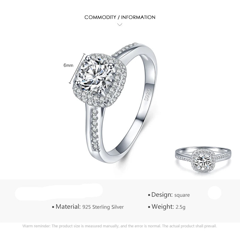 Round Clear Cubic Zirconia Engagement Rings .