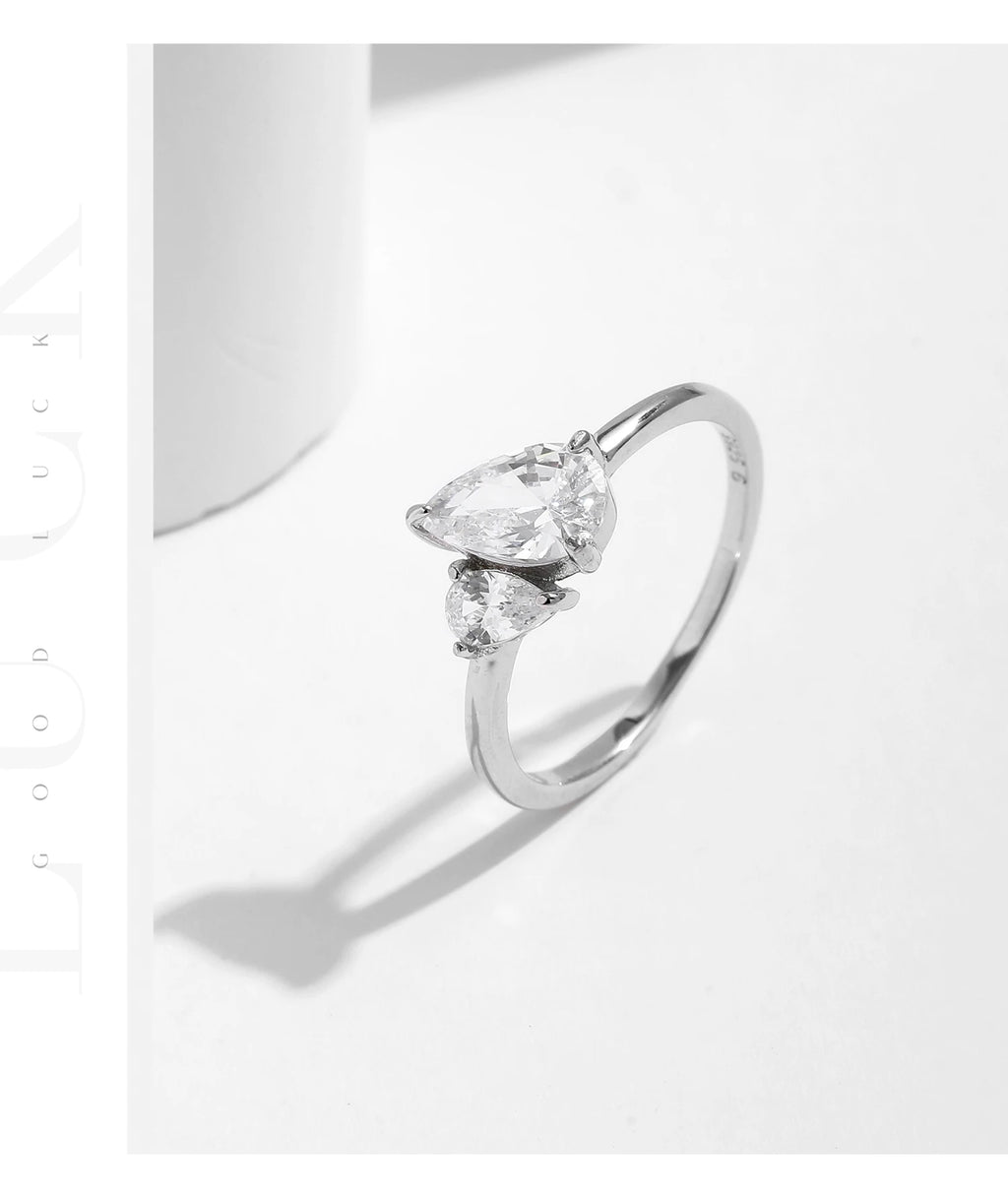 Sparkling Water drop Ring.