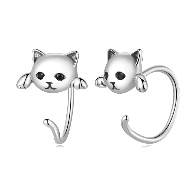 Cat Earrings Pet Hoop Cute Lovely Animal kitty