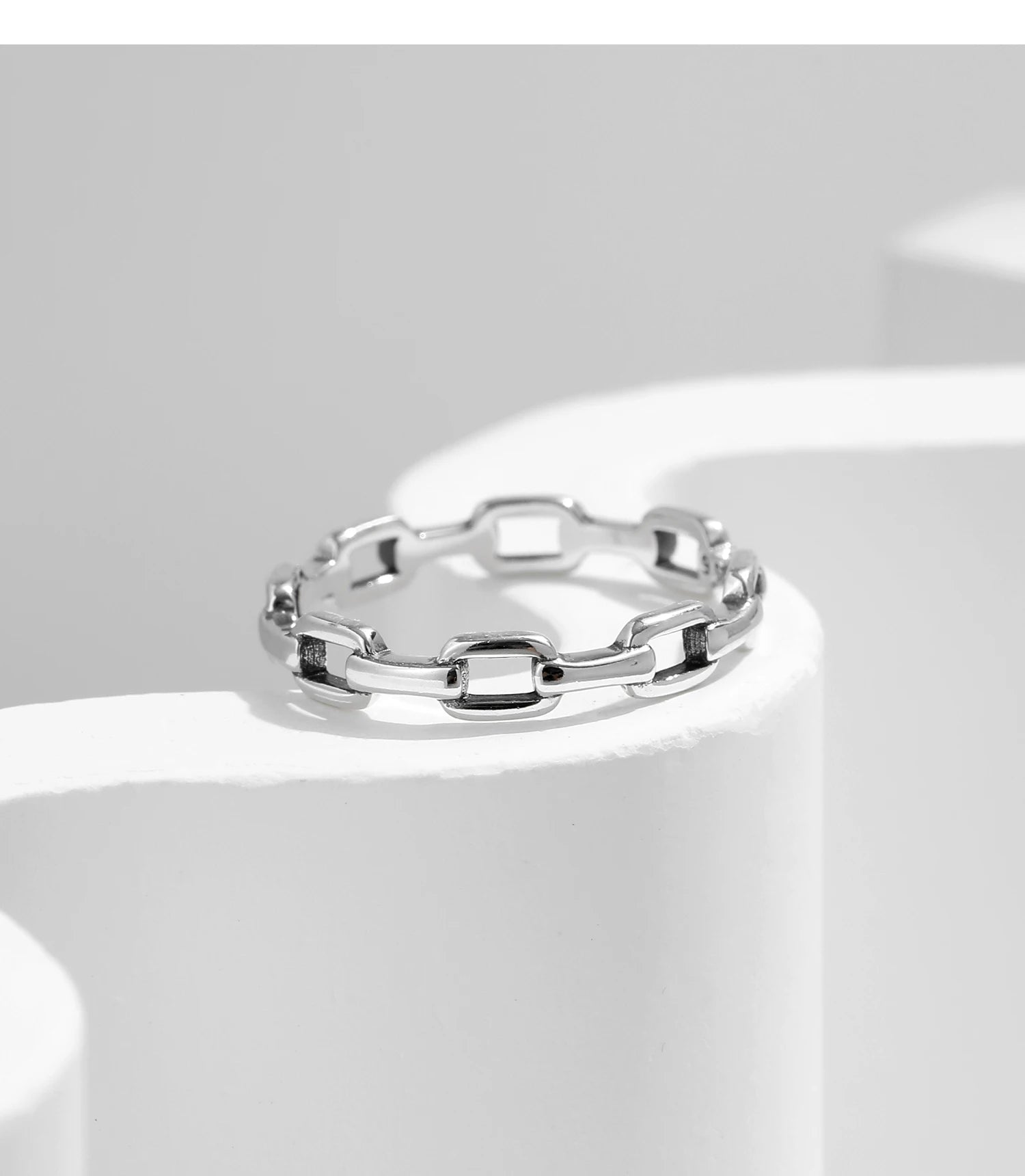 Retro Lock Eternity Bands Rings