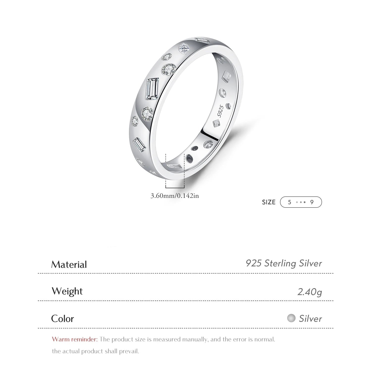 Geometric Dazzling CZ Ring.