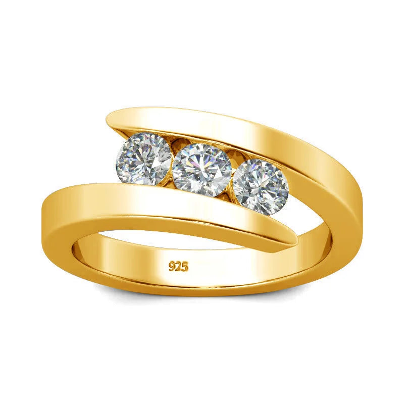 Men Moissanite Ring