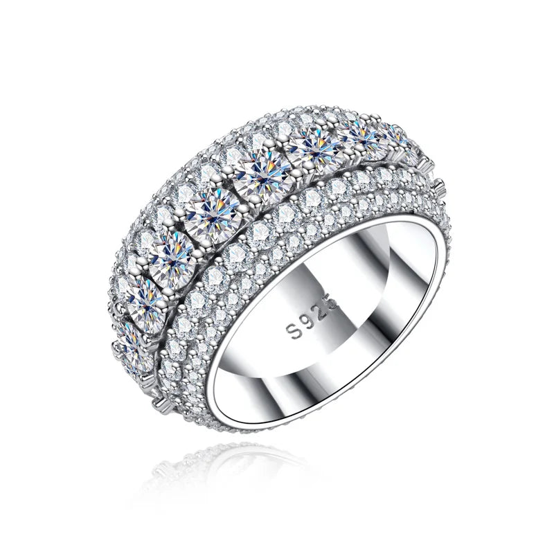 8.46 carat weight Moissanite Ring