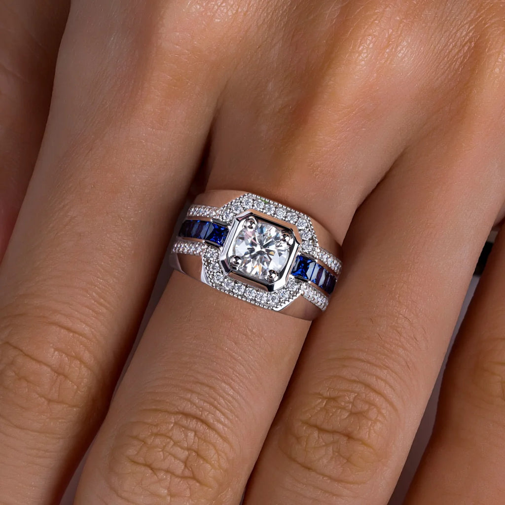1ct  Moissanite Ring