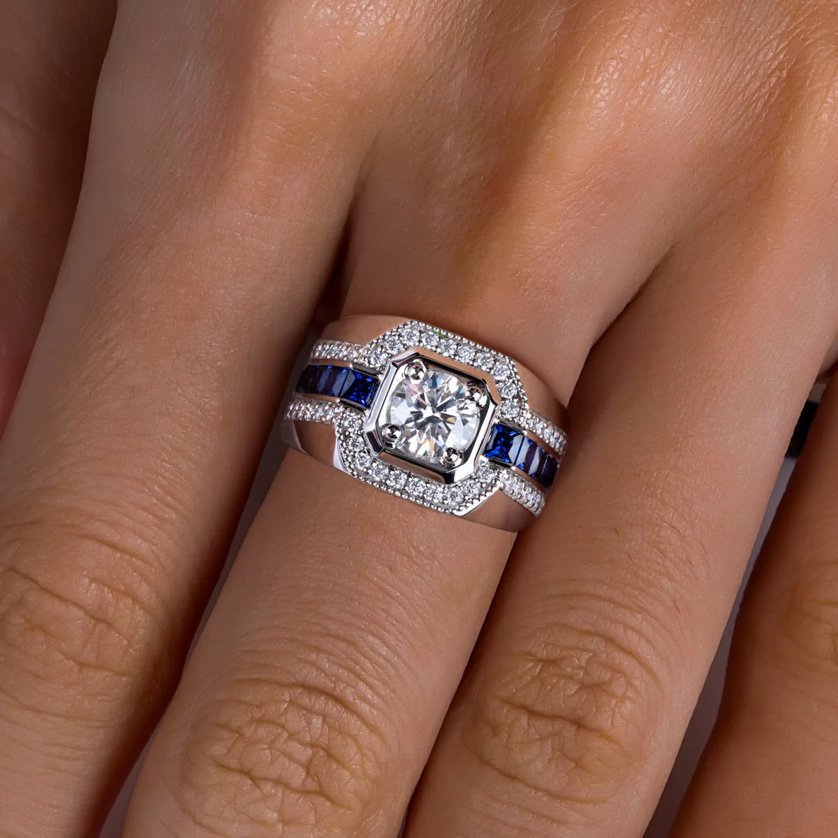 1ct  Moissanite Ring