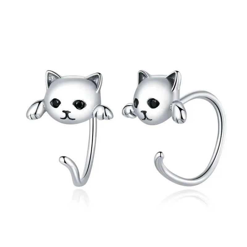 Cat Earrings Pet Hoop Cute Lovely Animal kitty