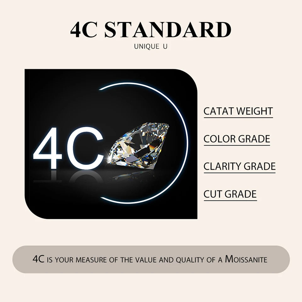 Moissanite Wedding Stud Earrings