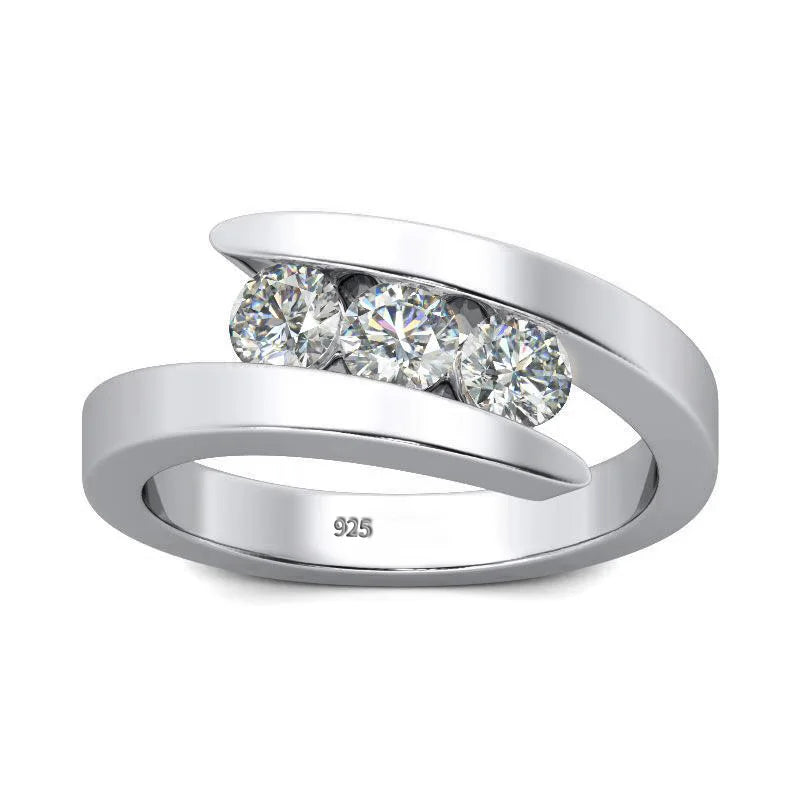 Men Moissanite Ring
