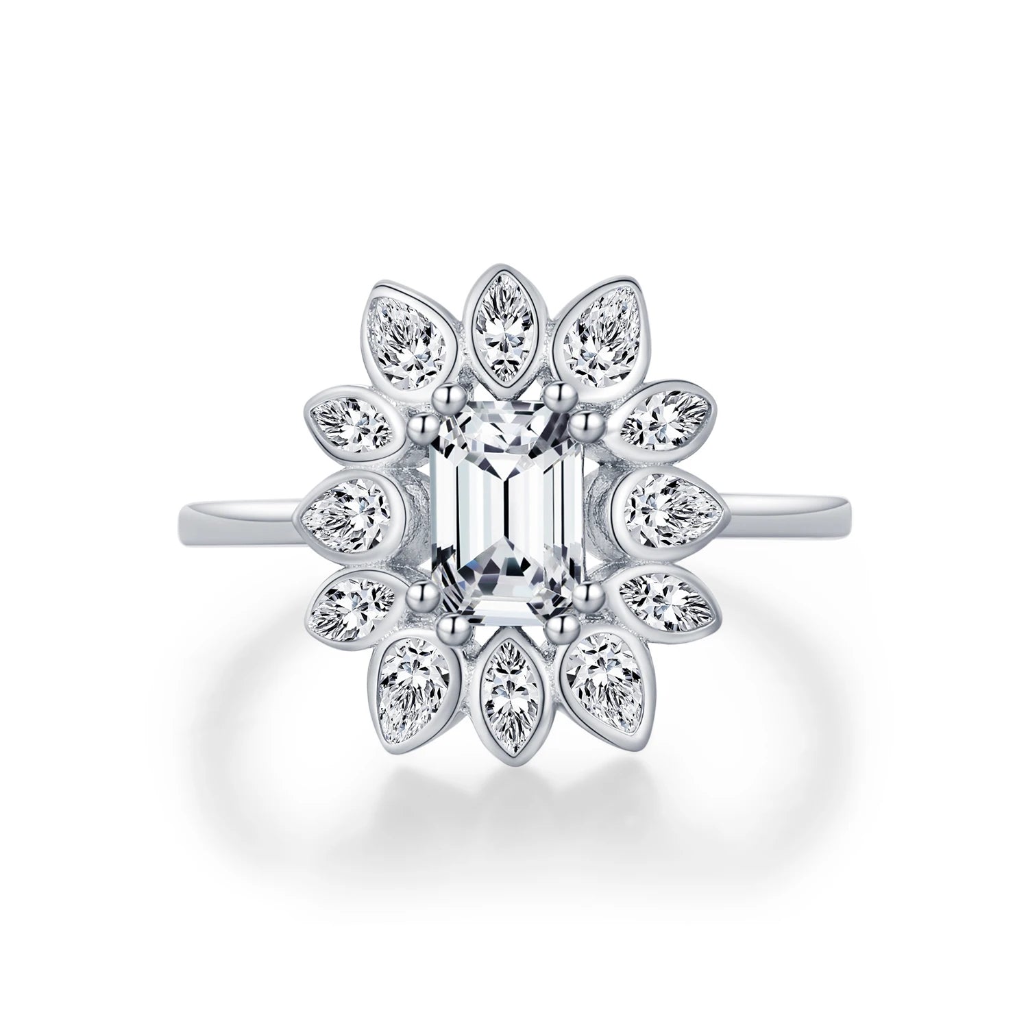 Luxury Flower Cocktail Ring.