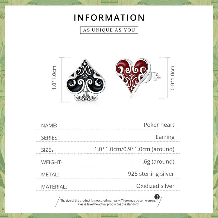 Poker Ear Studs