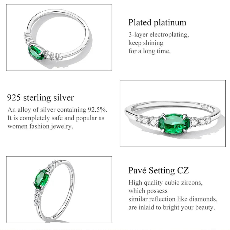 Oval Gemstone Ring.