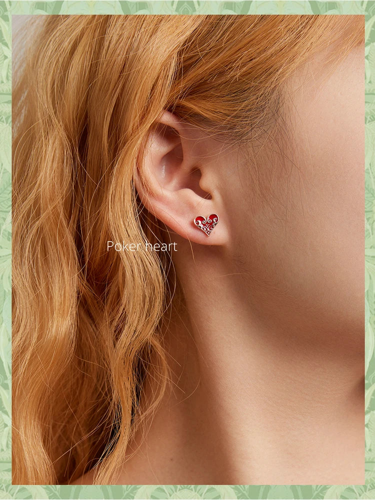 Poker Ear Studs
