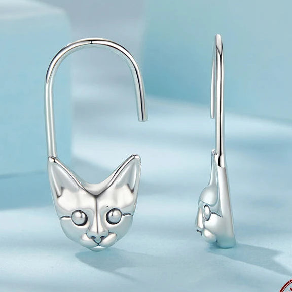 Cat Earrings Pet Hoop Cute Lovely Animal kitty