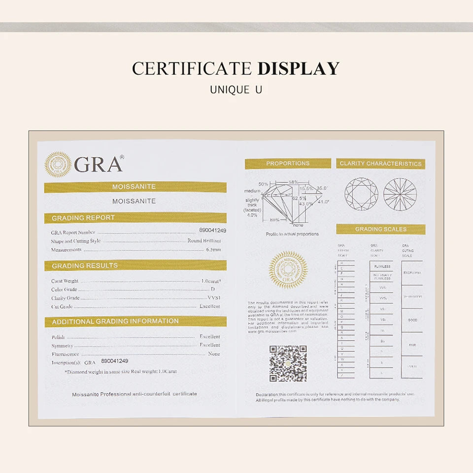 Moissanite Wedding Stud Earrings