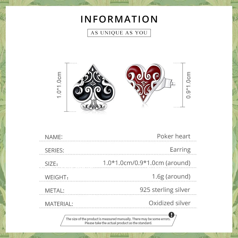 Poker Ear Studs
