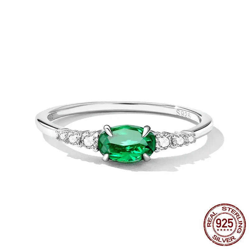 Oval Gemstone Ring.