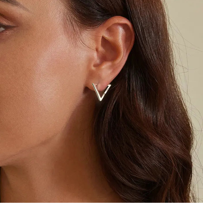 Geometric Hoop Earrings Hypoallergenic Earrings