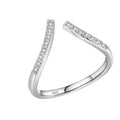 Silver ring with 'HAT-HOR' branding on a white background