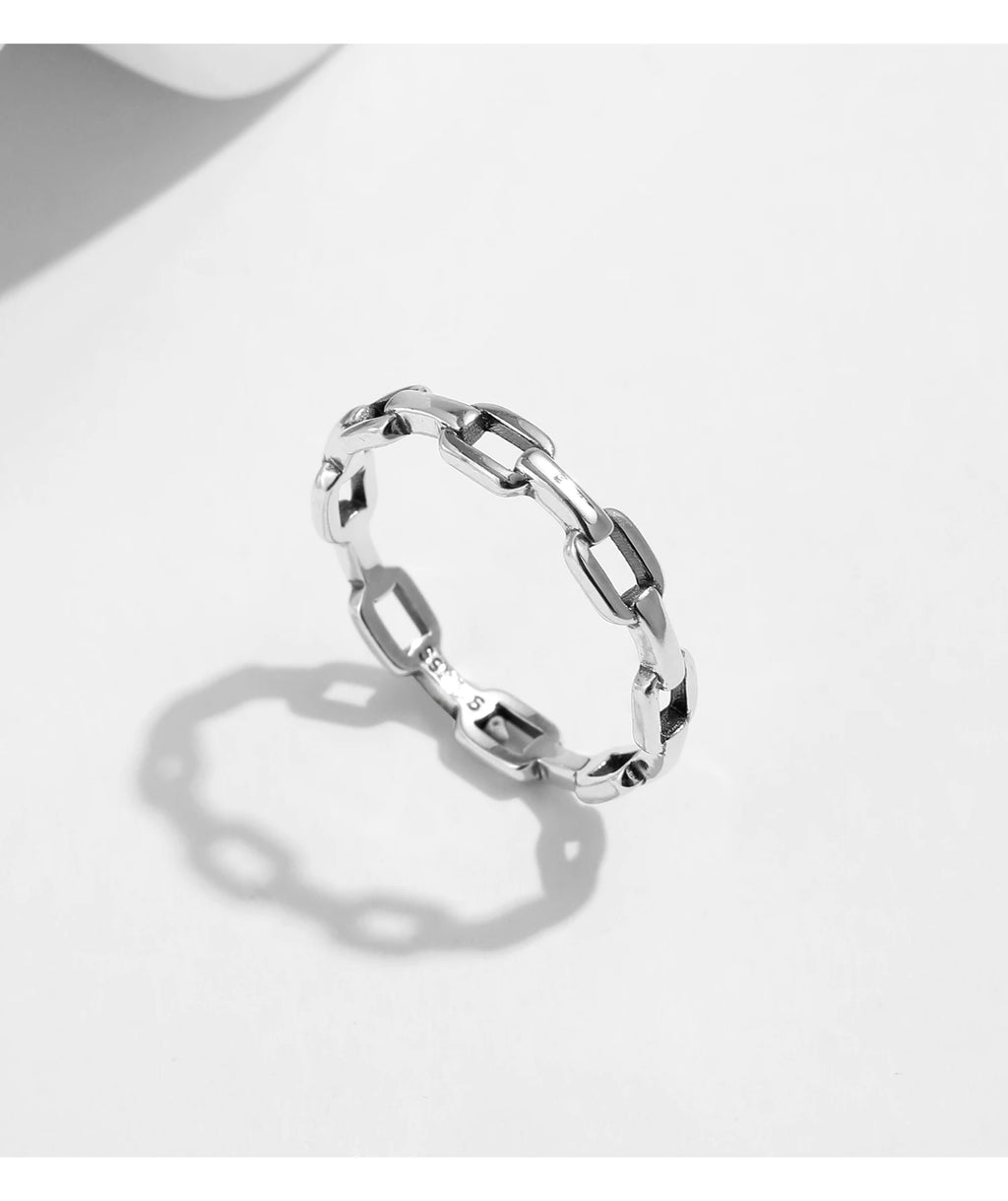Retro Lock Eternity Bands Rings