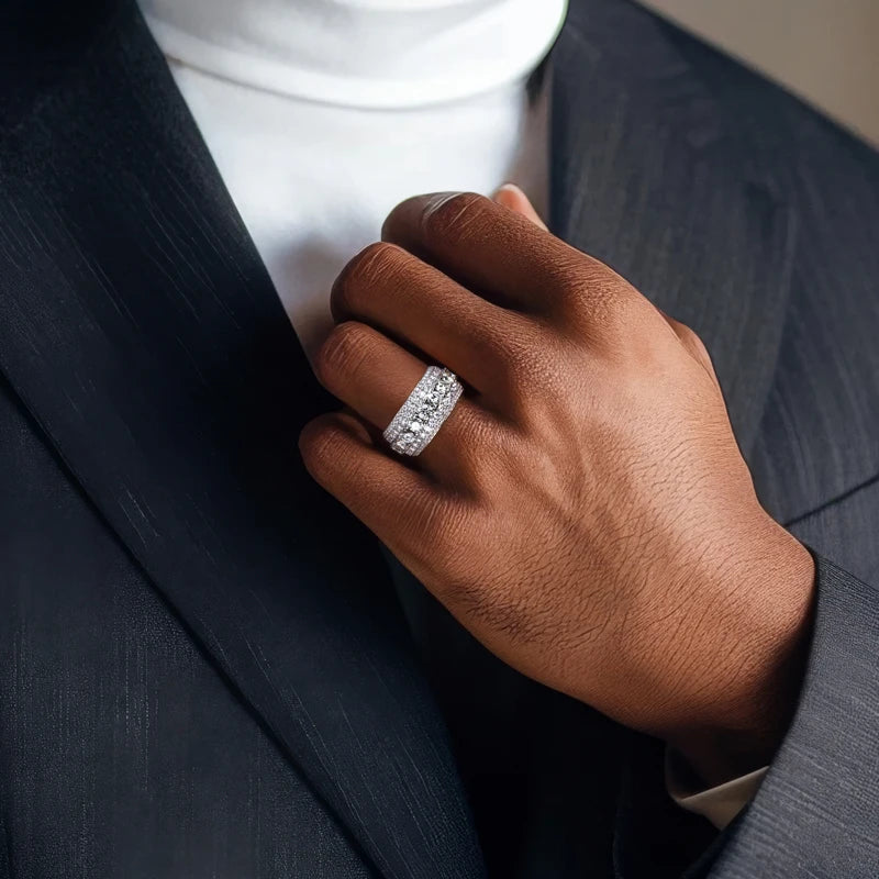8.46 carat weight Moissanite Ring