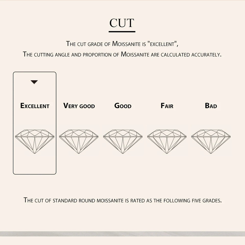 Moissanite Wedding Stud Earrings