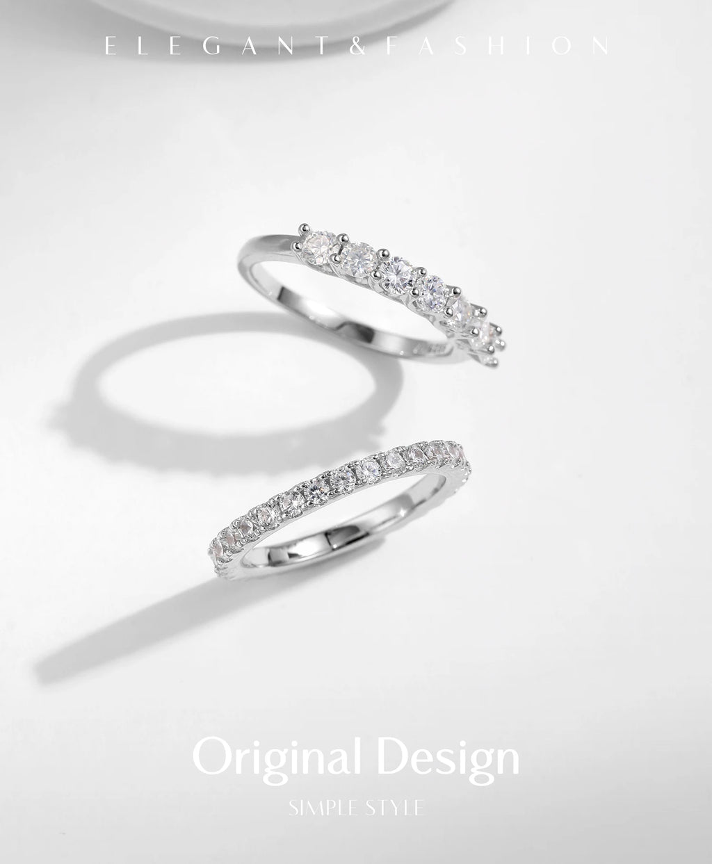 Moissanite Wedding Band