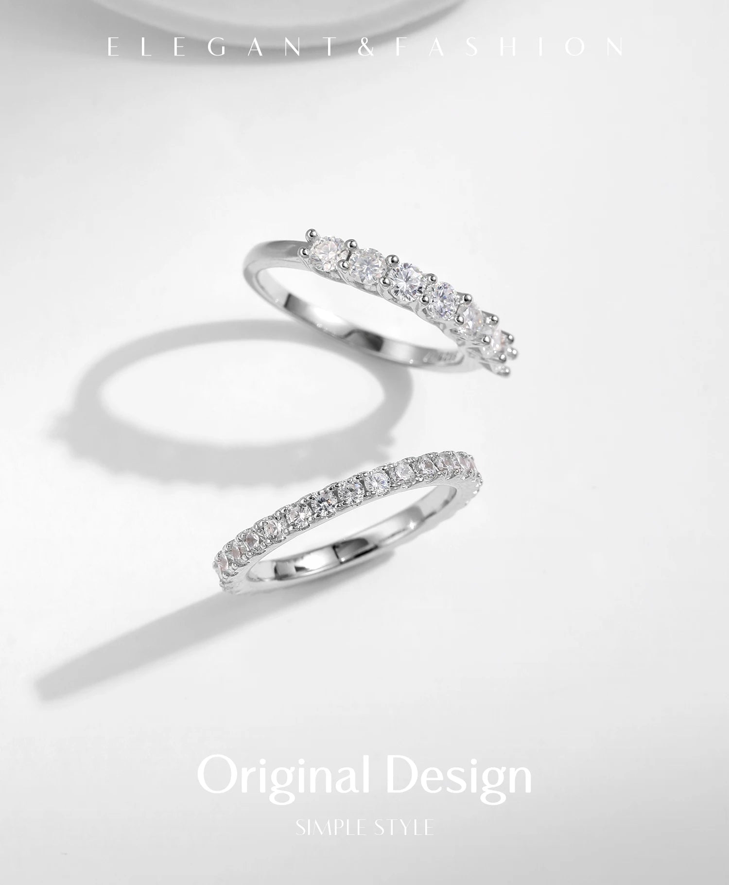 Moissanite Wedding Band
