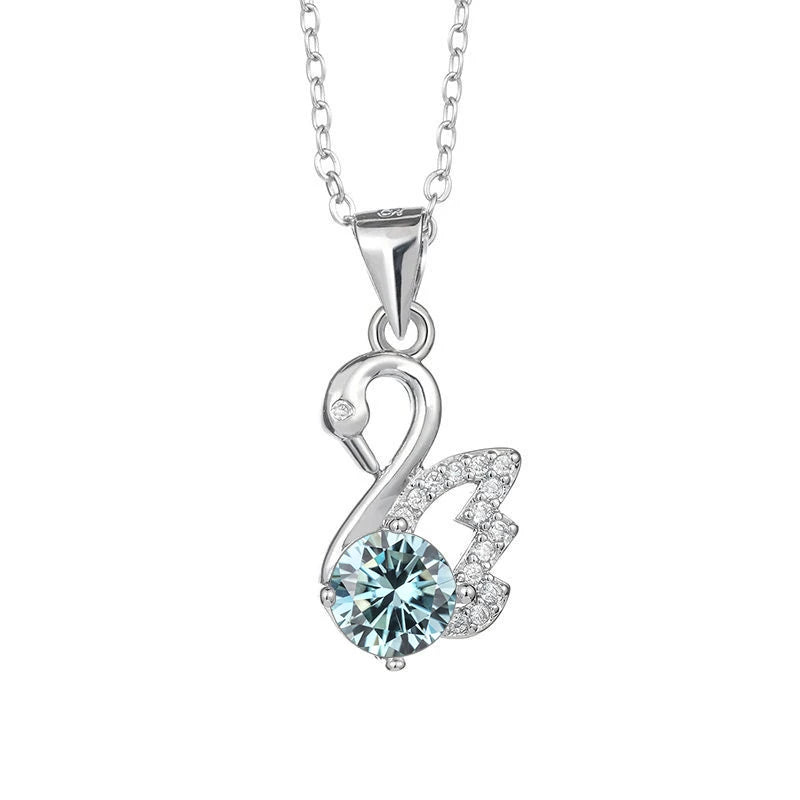 1 Carat Moissanite Necklace Pendant