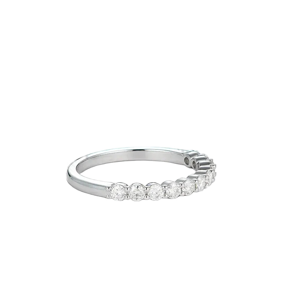 Half eternity diamond band
