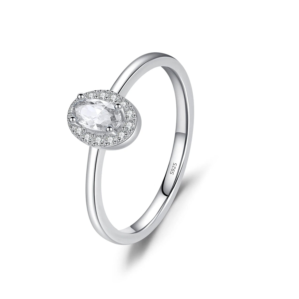 Classic oval cubic zirconia Ring.