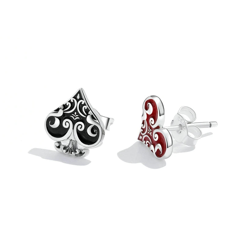 Poker Ear Studs