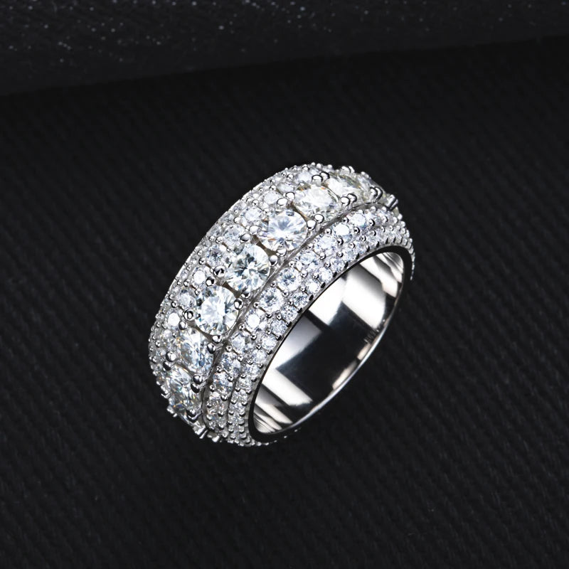 8.46 carat weight Moissanite Ring