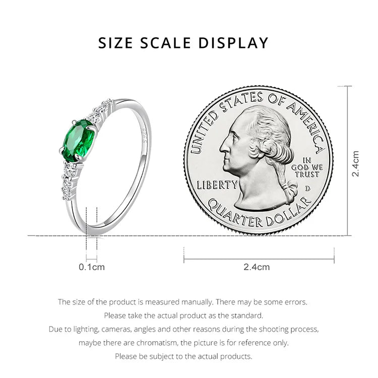 Oval Gemstone Ring.