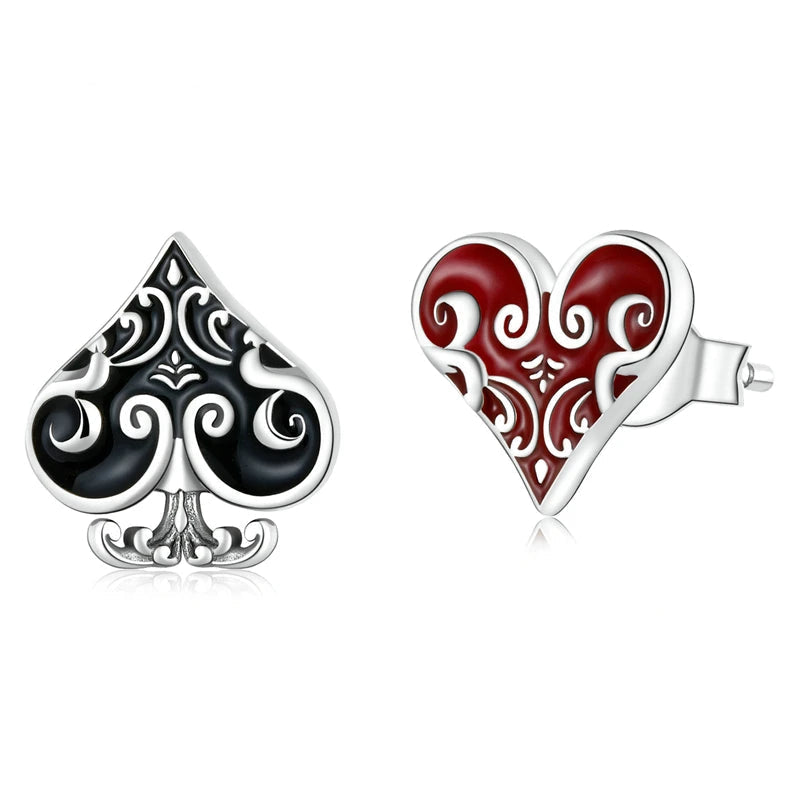 Poker Ear Studs