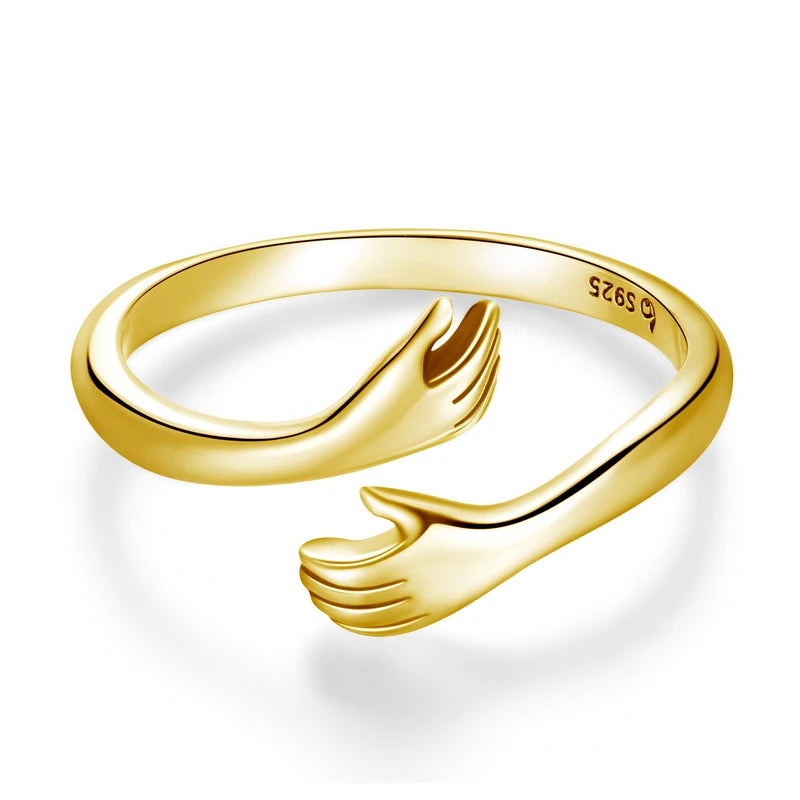 Hugging Hands Open Ring