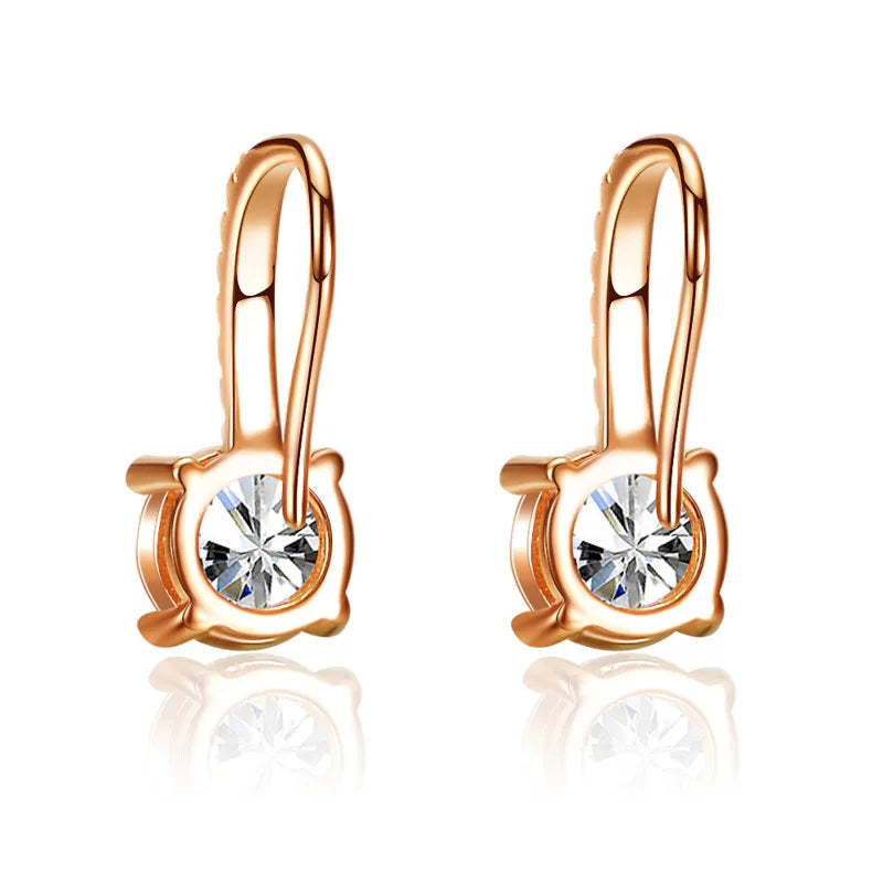 6.5MM  Moissanite Diamond Earrings