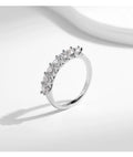 Moissanite Wedding Band in 925 Sterling Silver
