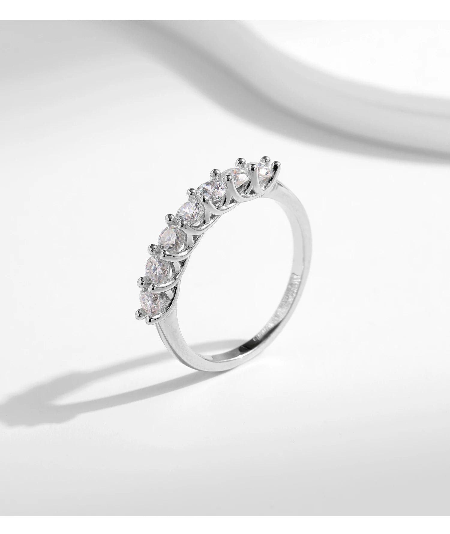 Moissanite Wedding Band