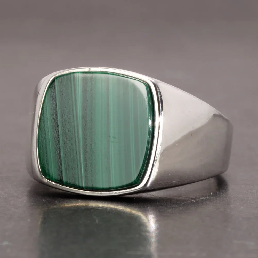 GenuineNatural Agate / Malachite/ Lapis Square Stone