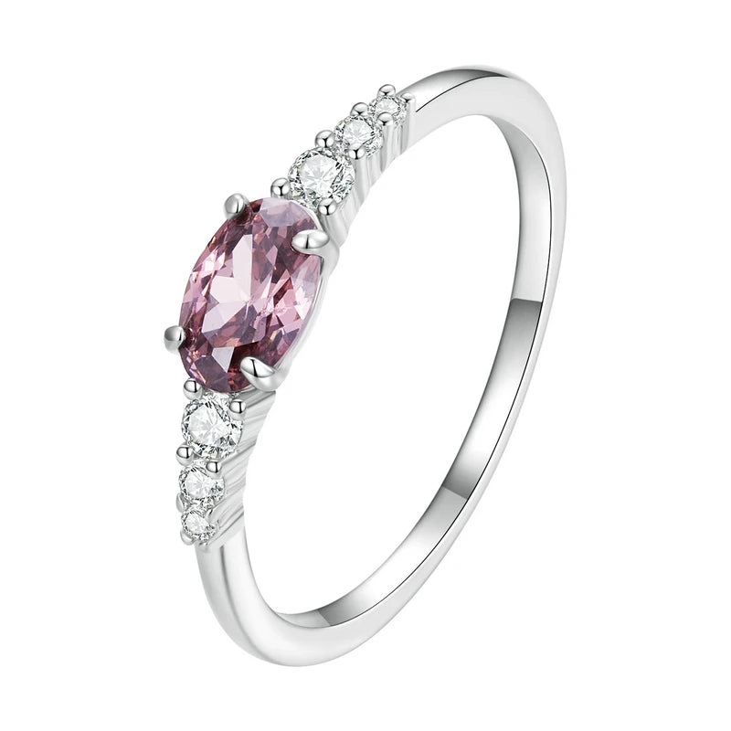 Oval Gemstone Ring.