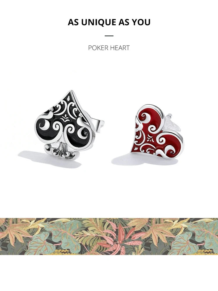 Poker Ear Studs
