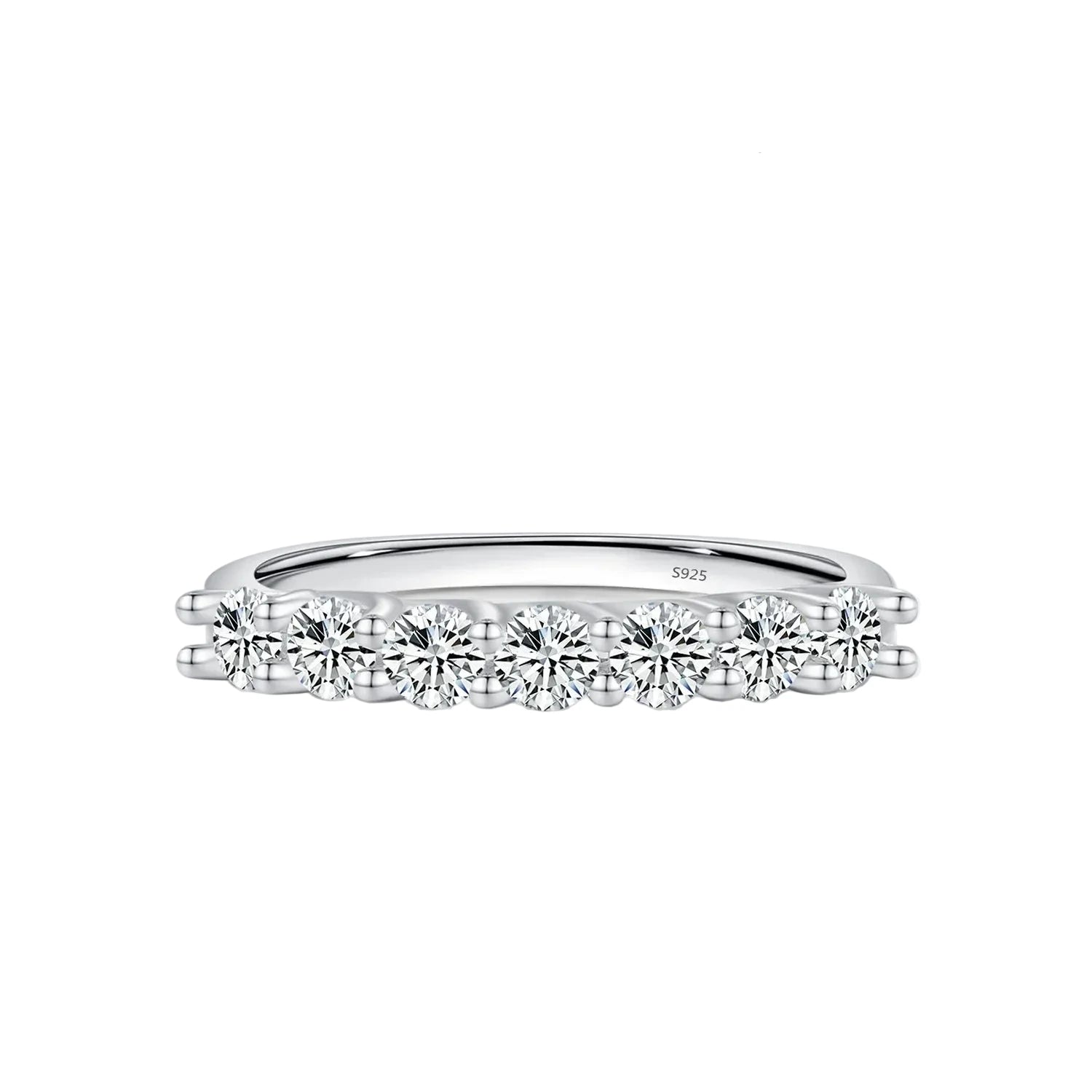 Moissanite Wedding Band